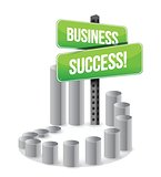 business success sign graph sign