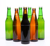 Set of beer bottles