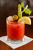Bloody mary cocktail
