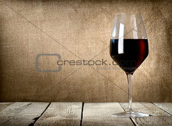 Glass of dessert wine