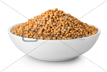 Mustard seeds in plate