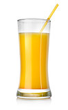 Orange cocktail in a big glass
