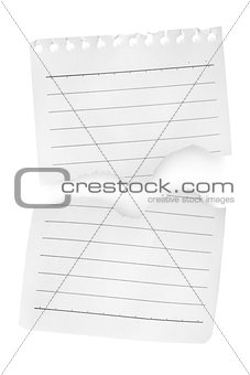 Two sheets of paper