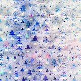 Christmas background with Christmas trees