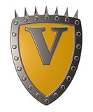 shield with letter v