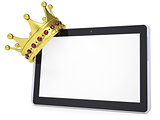 The crown on a tablet PC
