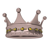 Bronze crown decorated with yellow sapphires