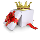 Crown of a gift box