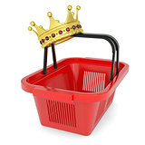 Crown on the shopping basket