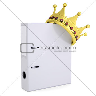 Crown on the office folder