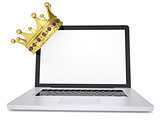 Crown on laptop