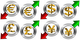 Currency with Positive and Negative Arrow