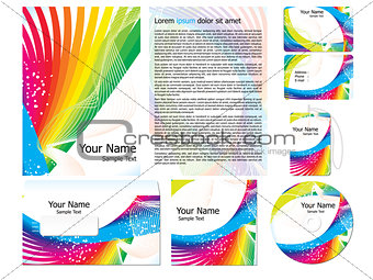 abstract wave corporate id template