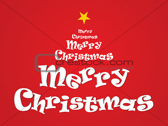 abstract merry christmas text