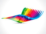 abstract colorful rainbow wave background