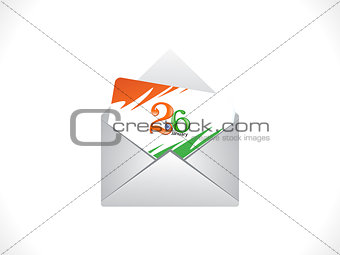 abstract republic day mail