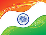 abstract republic day flag