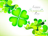 abstract st patrick theme background