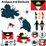 Map of Antigua and Barbuda