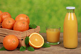 Oranges and fresh juice