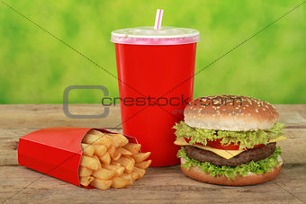 Quarterpounder meal with french fries and cola