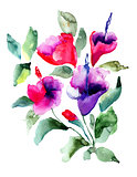 Stylized flowers illustration