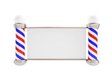 Barber Pole 3d Illustrations on a white background