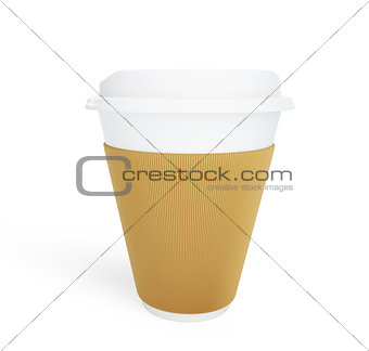 Paper Coffee Cup on a white background
