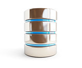 database icon 3d Illustrations on a white background