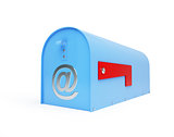 mailbox e-mail, email,  on a white background