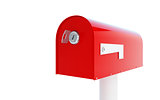 mailbox key 3d Illustrations on a white background