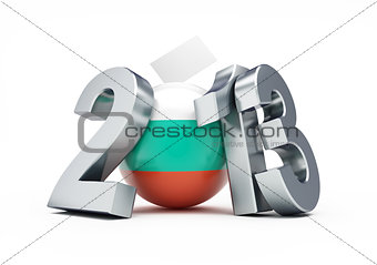 parliamentary elections in Bulgaria 2013. 3d Illustrations on a white background