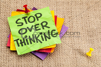 stop overthinking reminder