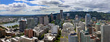 Portland Oregon Cityscape Aerial View