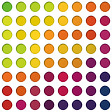 Abstract colorful circles background, vector