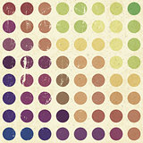 Retro colorful circles background, vector