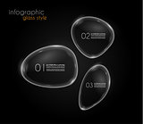 Unique Glass bubble infographics to display and classify datas