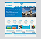 Website template for corporate business and cloud purposes