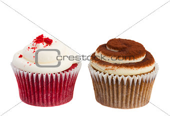 two cupcakes