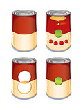 Template tin can tomato soup