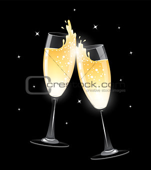 Two Glasses of champagne