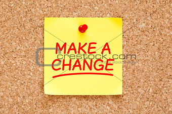 Make a Change Sticky Note