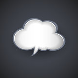 vector cloud template for text message