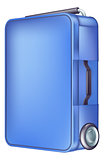 Modern blue trolley case