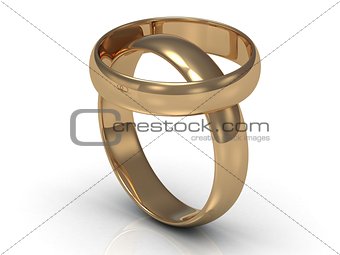 2 Gold wedding rings