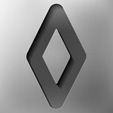abstract rhombus, vector style
