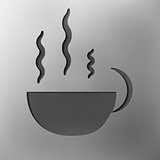 cup of coffee, abstract background