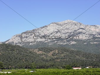 Landscape of the Taurus mountain.