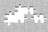 Grey puzzle pieces