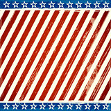 patriotic stars and stripes background with grunge elements